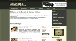 Desktop Screenshot of jagdanzeigen.de