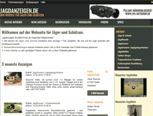 Tablet Screenshot of jagdanzeigen.de